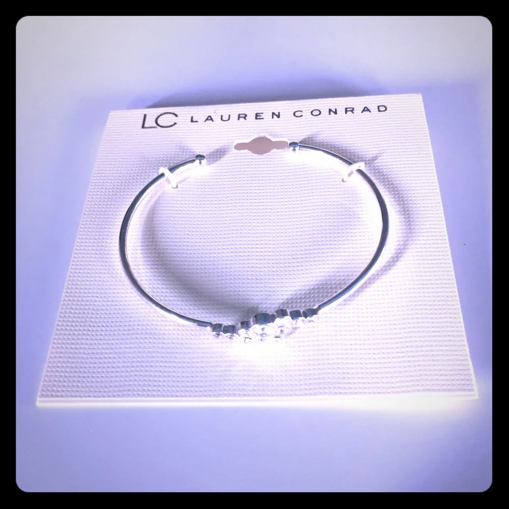 Lauren Conrad Silvertone Open Cuff Bracelet